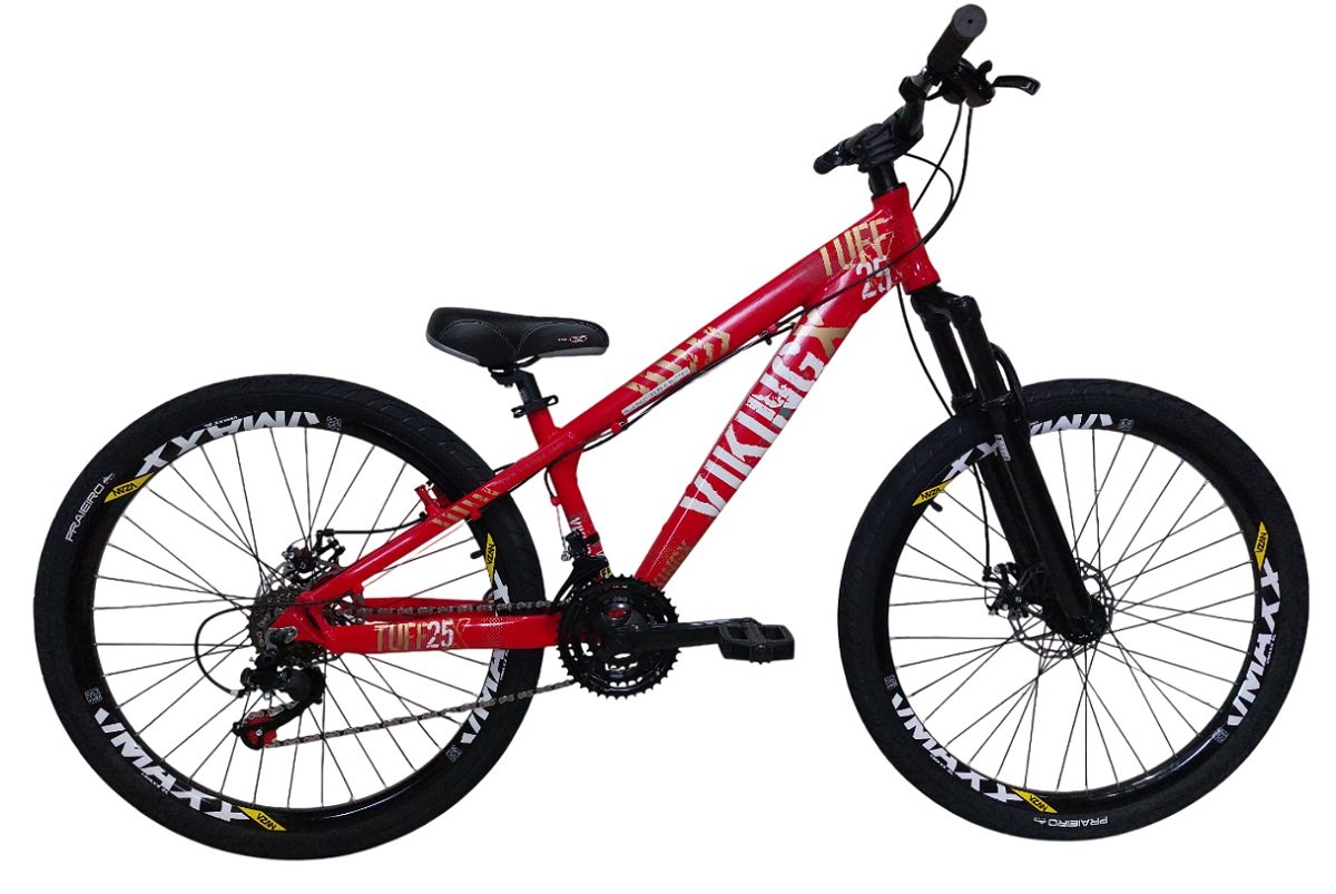 Bicicleta Freeride Dirt J. Tuff X -25 Disco Mecânico - VIKING